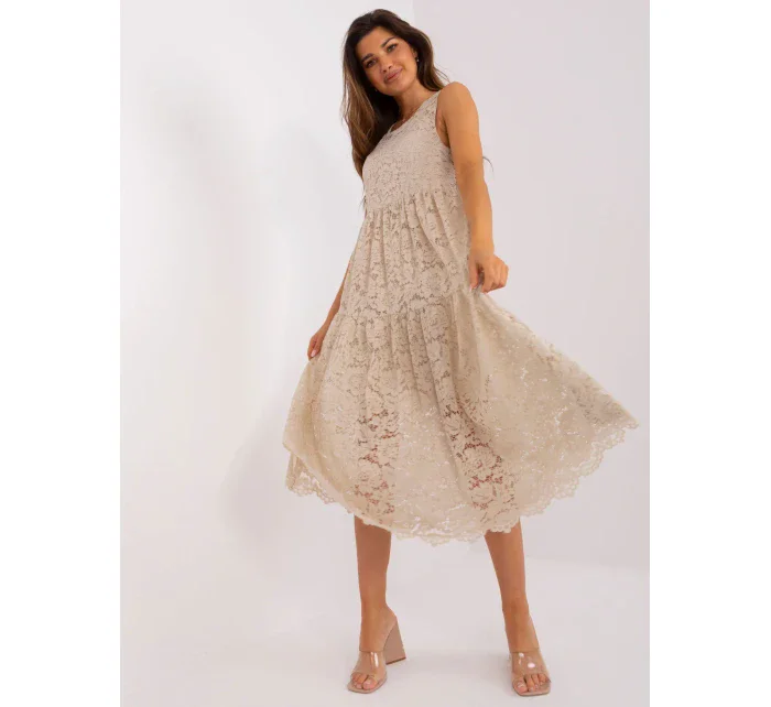 TW SK BI 8246 šaty.37X béžová