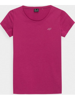Dámske tričko 4F H4Z22-TSD350 tmavo ružové