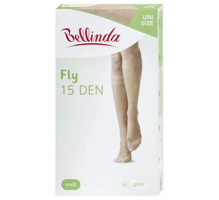 Dámske hodvábne pančuchy FLY 15 den Almond - BELLINDA