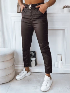 Dámske nohavice VIOLA tmavohnedé FashionStreet UY1780