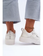 Sneakersy Damskie Big Star NN274357 Memory Foam System Białe