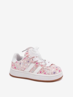 Lesklé Dětské Sportovní Boty Růžové model 21700878 - Boto