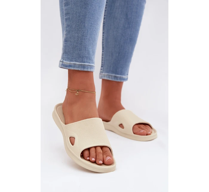 Klasické dámské béžové pantofle Juniria