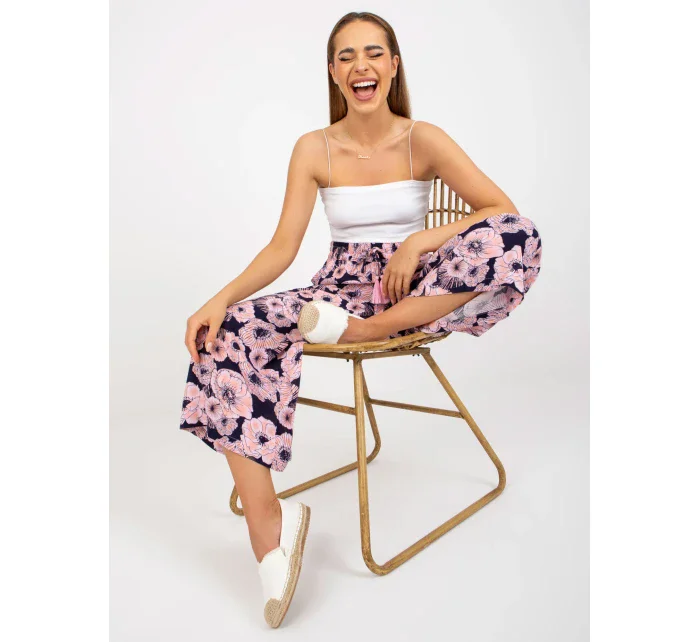 Nohavice D73771M62237A námornícka modrá