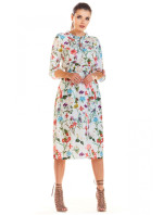 Denné šaty model M201 kvetovaný vzor Infinite You