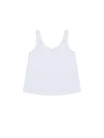 Bavlněný top Ladies Moodo bílý - FPrice