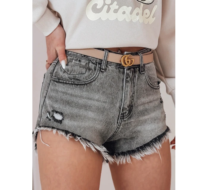Dámske džínsové šortky SHORT LIFE grey FashionStreet SY0478