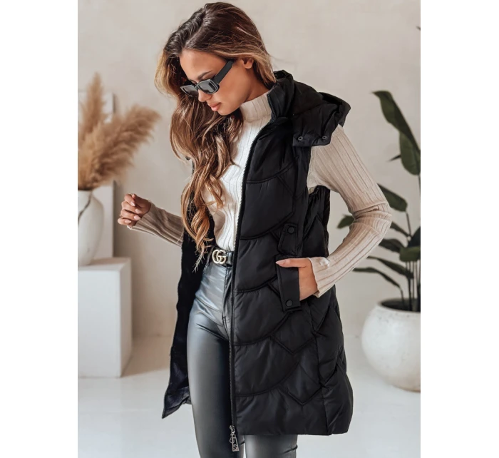 Dámská zateplená prošívaná vesta černá Dstreet model 21991348 - FashionStreet