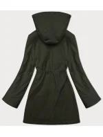 Tenká bunda v khaki barvě s kapucí model 21935877 - S'WEST