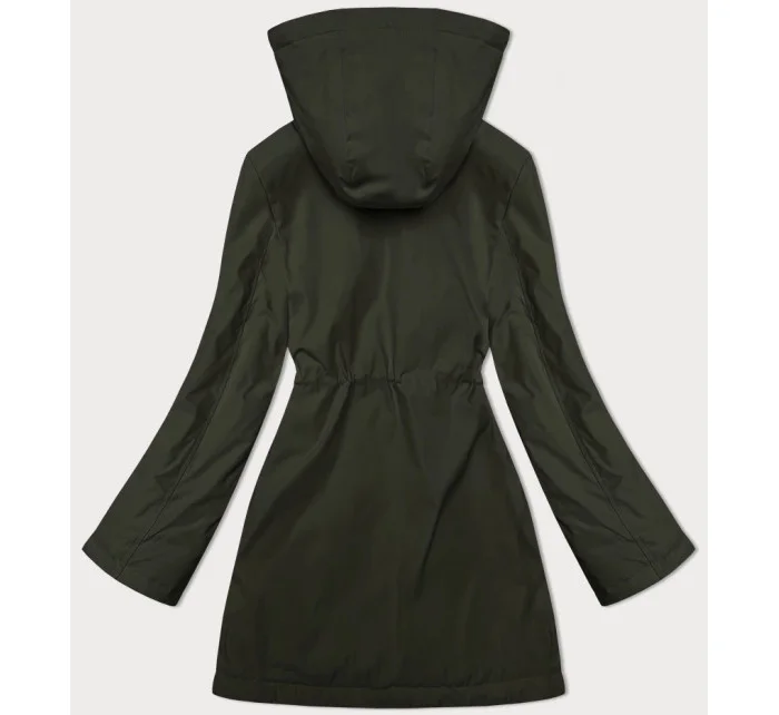 Tenká bunda v khaki barvě s kapucí model 21935877 - S'WEST