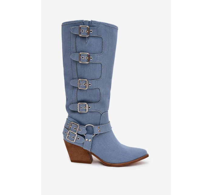 Džíny Kovbojky Na Podpatku S model 21710989 - Boto