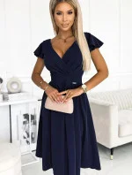 Dámske šaty 425-3 MATILDE Tmavo modrá - NUMOCO