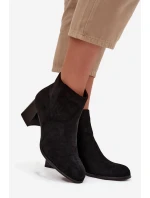 Dámske členkové topánky JH21-80 black - Marilou Dámske členkové topánky JH21-80 black - Marilou