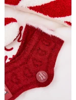 Dětské vánoční ponožky alpaka červené model 21786784 - Aura.via