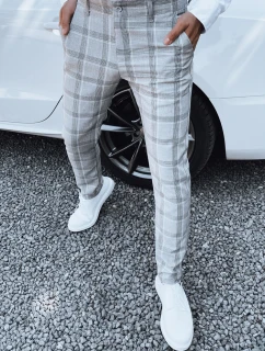 Svetlošedé pánske nohavice FashionStreet UX4405