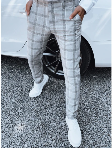 Pánské světle šedé kalhoty Dstreet model 21977296 - FashionStreet Pánské světle šedé kalhoty Dstreet model 21977296 - FashionStreet