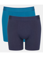 Pánske boxerky EVER Airy Short C2P - BLUE - DARK COMBINATION - kombinácia modrej M008 - SLOGGI