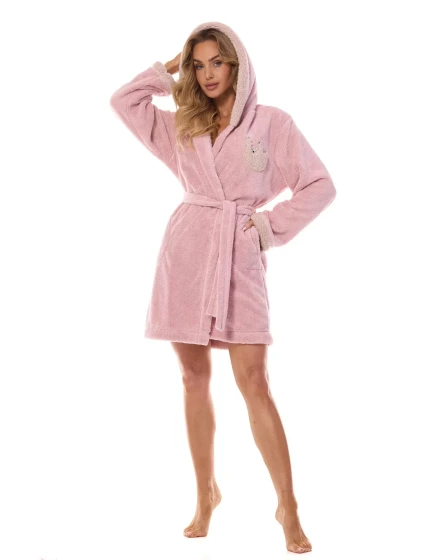 Dámsky župan 2411 Lazy beige - L&L Dámsky župan 2411 Lazy beige - L&L