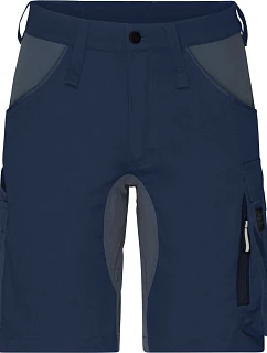 Daiber JN 1811 Pracovné elastické bermudy „Slim Line“ 02.1811 tmavomodrá/uhlíková