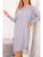 model 18749410 šedé šaty - K-Fashion