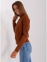 Sweter AT SW model 18895614 brązowy - FPrice Sweter AT SW model 18895614 brązowy - FPrice