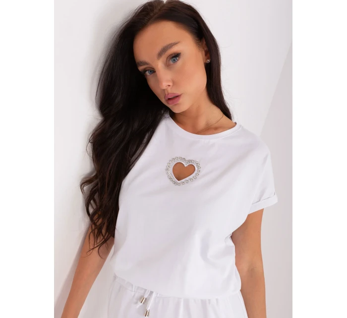 Sukienka RV SK model 21110933 biały - FPrice Sukienka RV SK model 21110933 biały - FPrice