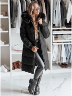 Dámská zimní bunda s kožešinou černá Dstreet model 22546779 - FashionStreet