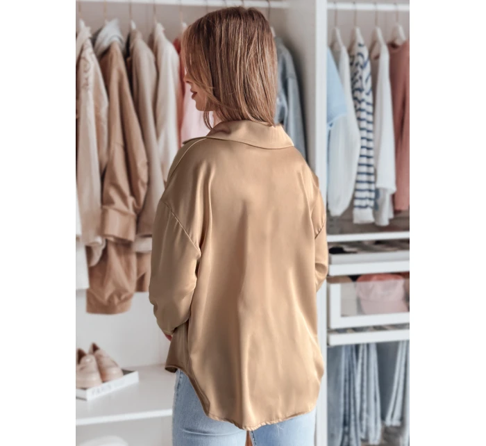 Dámske oversize tričko SATINIA beige FashionStreet DY0451 Dámske oversize tričko SATINIA beige FashionStreet DY0451