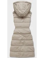 Dámska mikina bez rukávov v béžovej farbe (CAN-860)