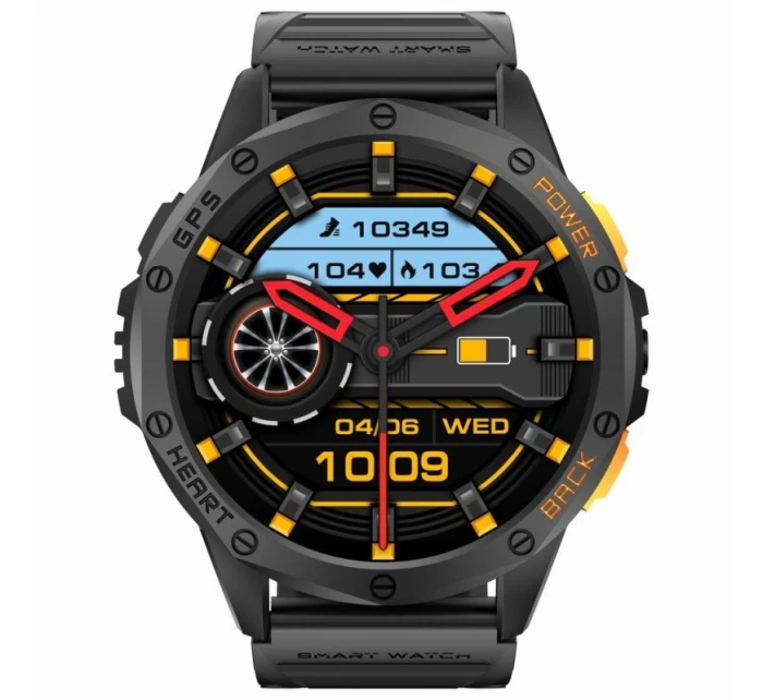 GRAVITY GPS GT24-1 Pánske inteligentné hodinky Čierny silikónový remienok + námornícky modrý silikónový remienok GRAVITY GPS GT24-1 Pánske inteligentné hodinky Čierny silikónový remienok + námornícky modrý silikónový remienok