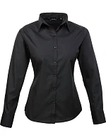 PR 300 Popelínová halenka s dlouhým rukávem model 22479965 black - Premier