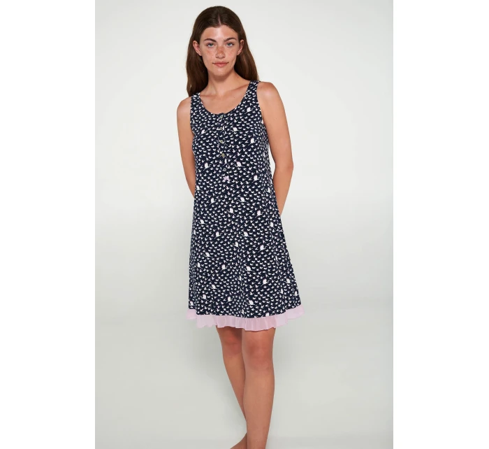 Noční košile s knoflíkovou légou model 19696363 - Vamp