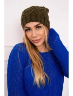 Fleecová čiapka Sonia K201 khaki