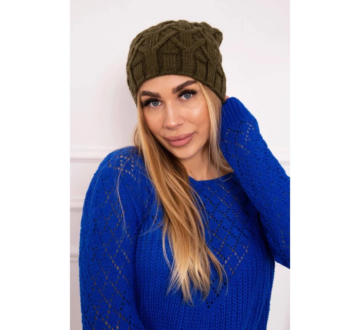 Fleecová čiapka Sonia K201 khaki