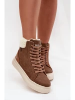 Dámské zimní boty s kožíškem model 21725170 hnědé - Lee Cooper Dámské zimní boty s kožíškem model 21725170 hnědé - Lee Cooper