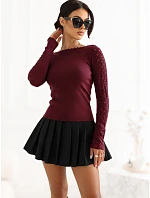 Sweter CS SW model 22559231 bordowy - FPrice
