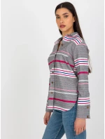 Dámska košeľa LK KS 509165.06X biela a ružová - FPrice Dámska košeľa LK KS 509165.06X biela a ružová - FPrice