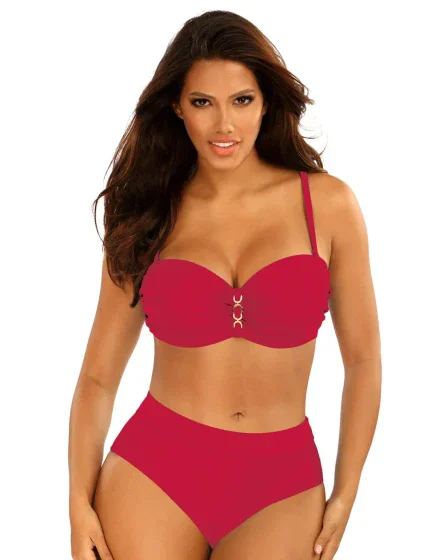 Dámske dvojdielne plavky New Trends 8 S730DA5-21c sv. zelená - Self Dámske dvojdielne plavky New Trends 8 S730DA5-21c sv. zelená - Self