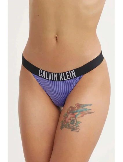 Dámske plavkové nohavičky KW0KW02611 C86 Blue - Calvin Klein Dámske plavkové nohavičky KW0KW02611 C86 Blue - Calvin Klein