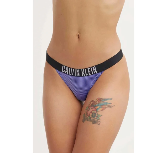 Dámske plavkové nohavičky KW0KW02611 C86 Blue - Calvin Klein Dámske plavkové nohavičky KW0KW02611 C86 Blue - Calvin Klein