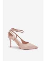 Dámske lakované lodičky LE151P Beige - Seastar Dámske lakované lodičky LE151P Beige - Seastar