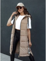 Dámska prešívaná vesta SKYLER camel FashionStreet TY4503