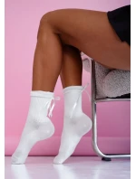 Ponožky Milena 1641 Pruh so stuhou 37-41