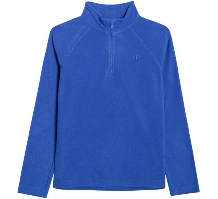 Chlapčenská fleecová mikina 4F M058 cobalt 4FJWAW25UFLEM058 36S