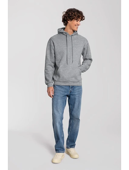 Fruit of the Loom Iconic Premium Hooded Sweat Mikina s kapucňou z hrubej bavlny 16.2284 athletic heather