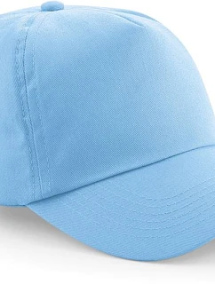 Beechfield B 10 5-panelová čiapka s krempou „Original“ 53.0010 nebovo modrá