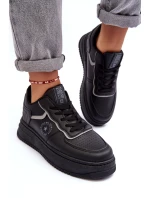Damskie Buty Sportowe Sneakersy Big Star MM274232 Czarne Damskie Buty Sportowe Sneakersy Big Star MM274232 Czarne