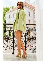 Wzorzyste Sandały Na Słupku I Platformie Różowo-Zielone Slaria Wzorzyste Sandały Na Słupku I Platformie Różowo-Zielone Slaria