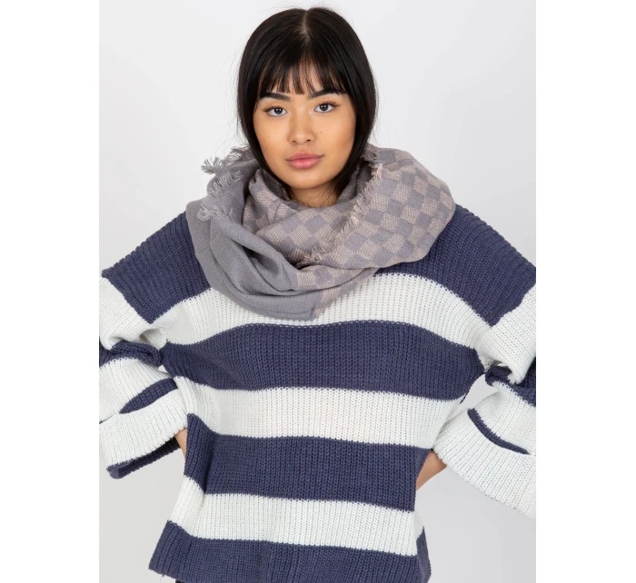 Tunelový šál AT KM 9501.10 šedoružová