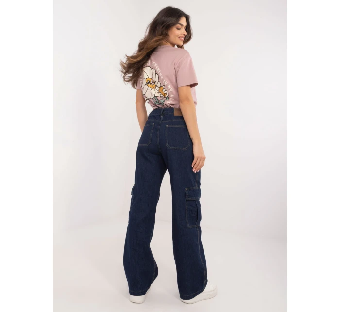 Spodnie jeans model 20614042 granatowy - FPrice